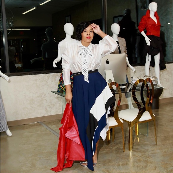 On and Off The Runway High Low Mix It Skirt Small - Picture 3 of 8